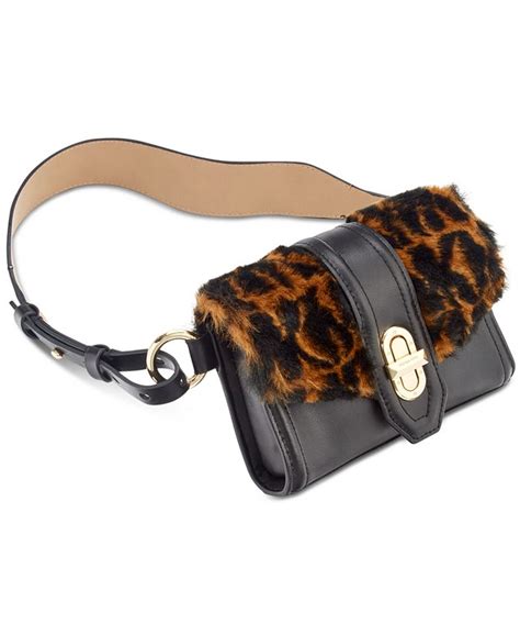 michael kors faux fur belt bag